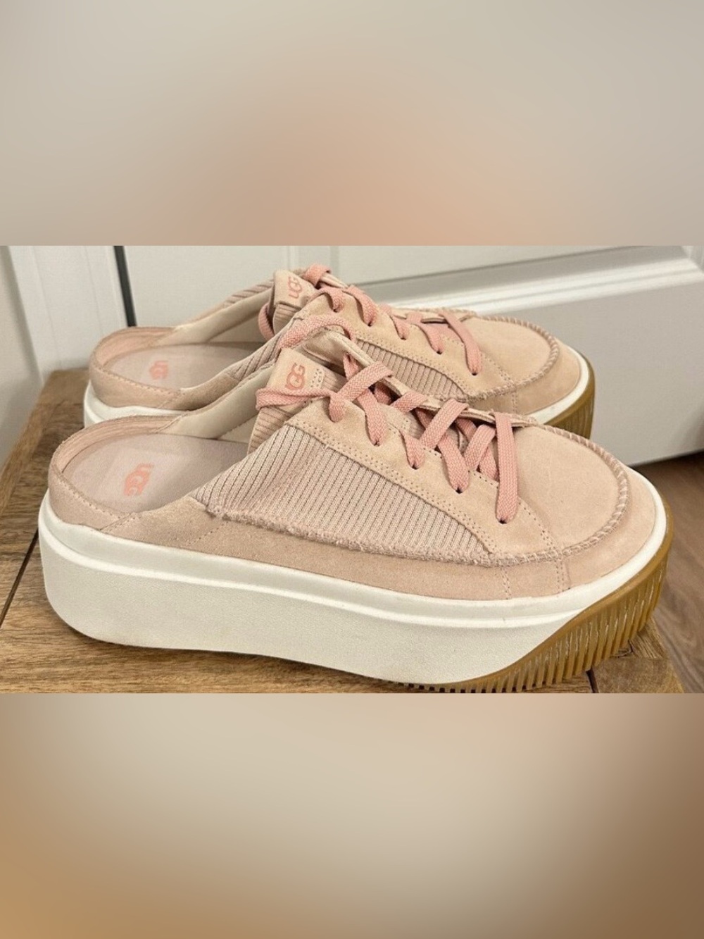 NEW!  UGG EZ Duzzit Mule Platform Slip-On Sneakers, size 9
